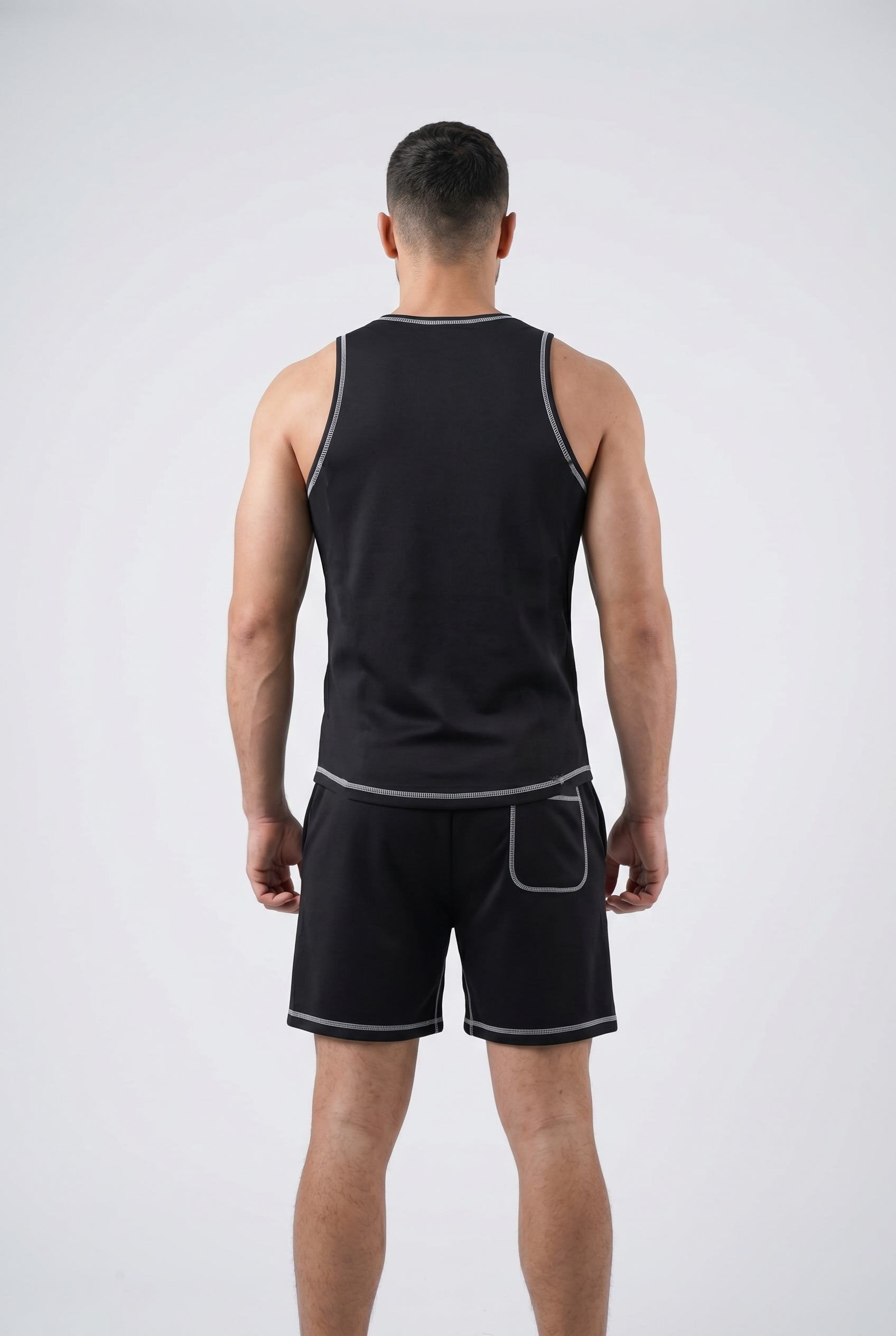 Warriorx men’s cotton Lycra cord set with sandow and shorts