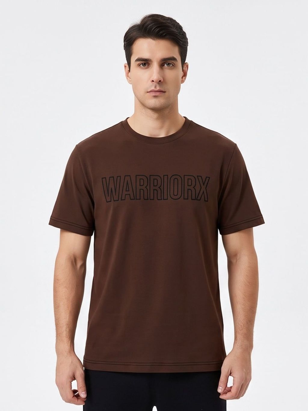 Warriorx Men's Round neck cotton lycra tshirt