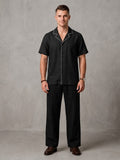 WarriorX Men's Premium Contrast Stitch Linen Cordset