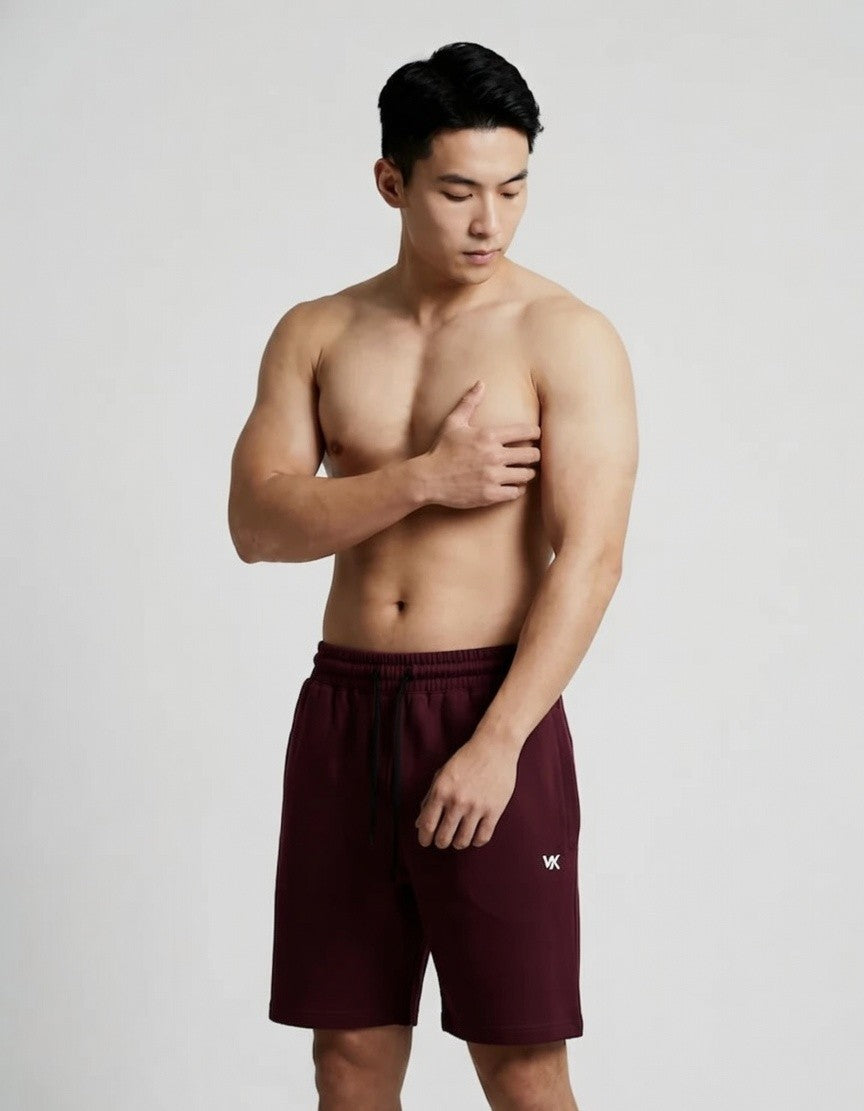 WarriorX Men’s Running & Cycling Cotton Terry Spandex Casual Shorts