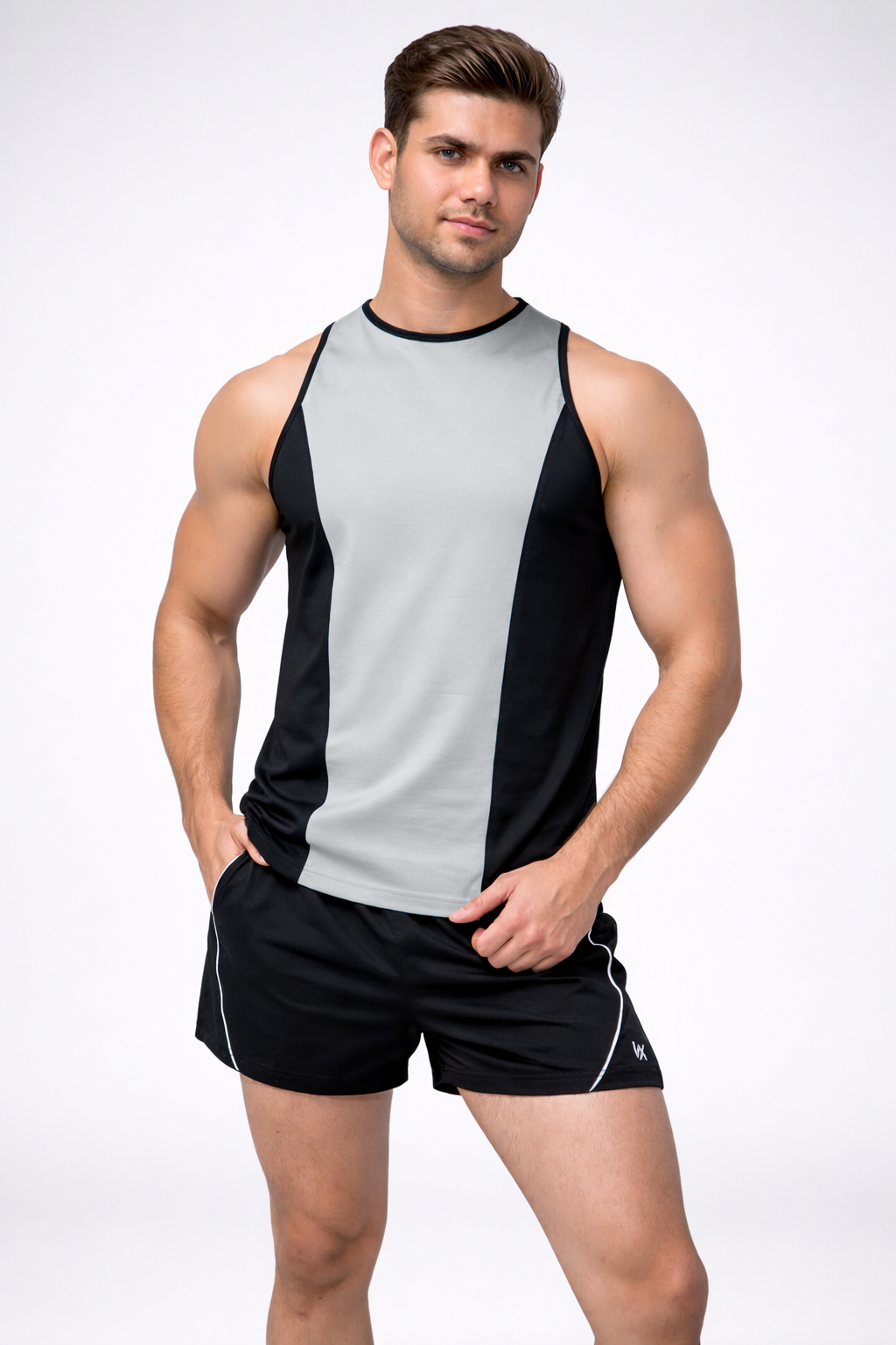 WarriorX Men’s Gym Wear Cotton Terry Spandex Sando