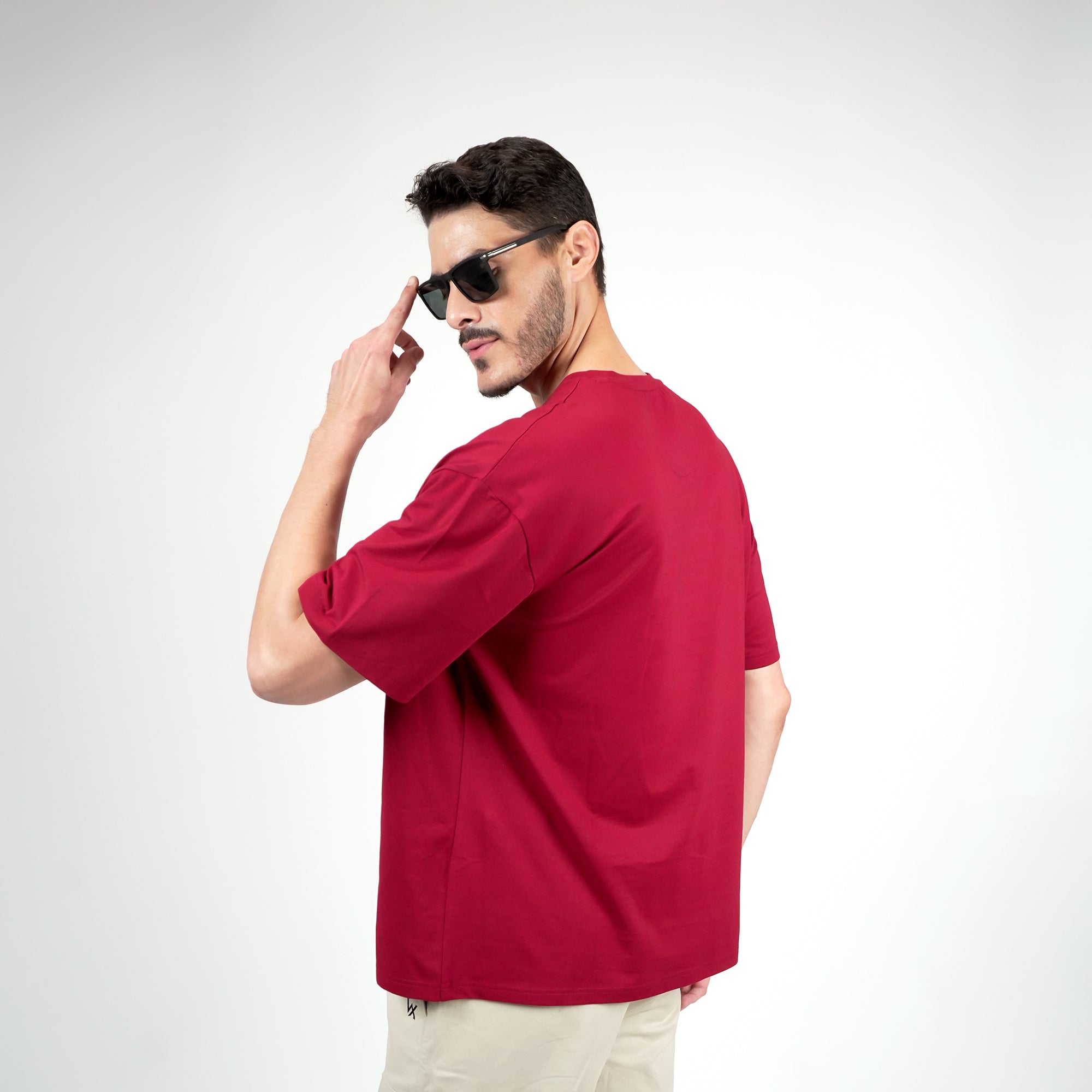 WarriorX Solid Oversized T-Shirt for Men