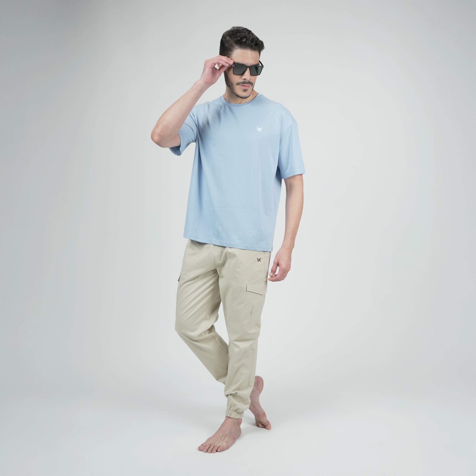 WarriorX Solid Oversized T-Shirt for Men