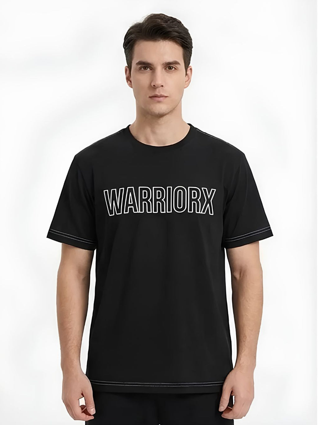 Warriorx Men's Round neck cotton lycra tshirt