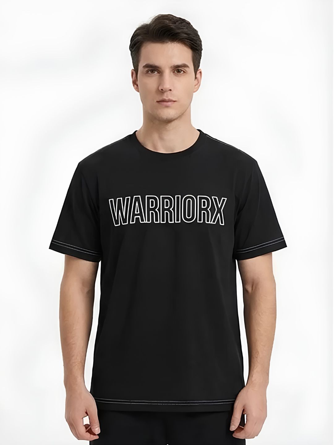 Warriorx Men's Round neck cotton lycra tshirt