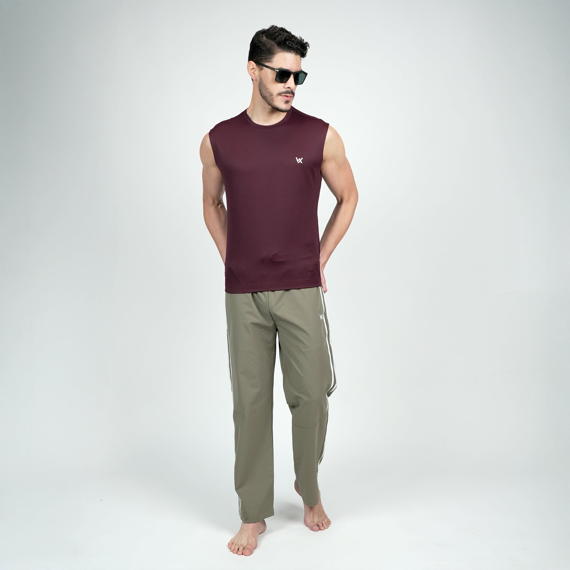 WarriorX Men’s Poly Terry Spandex Tank T-Shirt