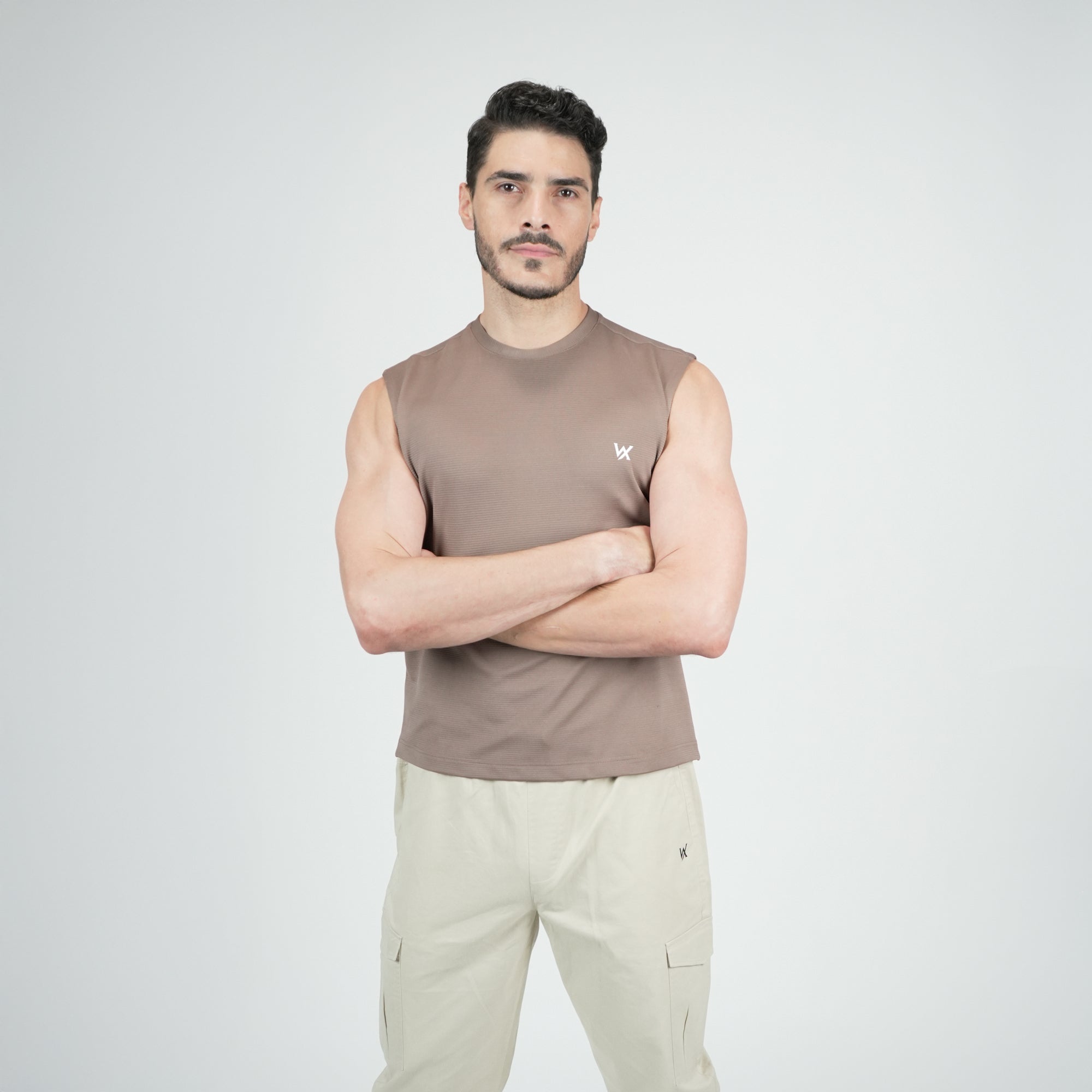 WarriorX Men’s Poly Spandex Cord Tank T-Shirt