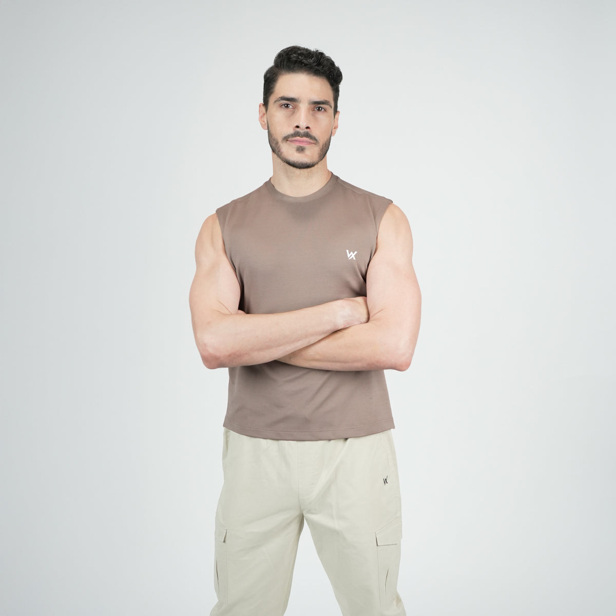 WarriorX Men’s Poly Spandex Cord Tank T-Shirt