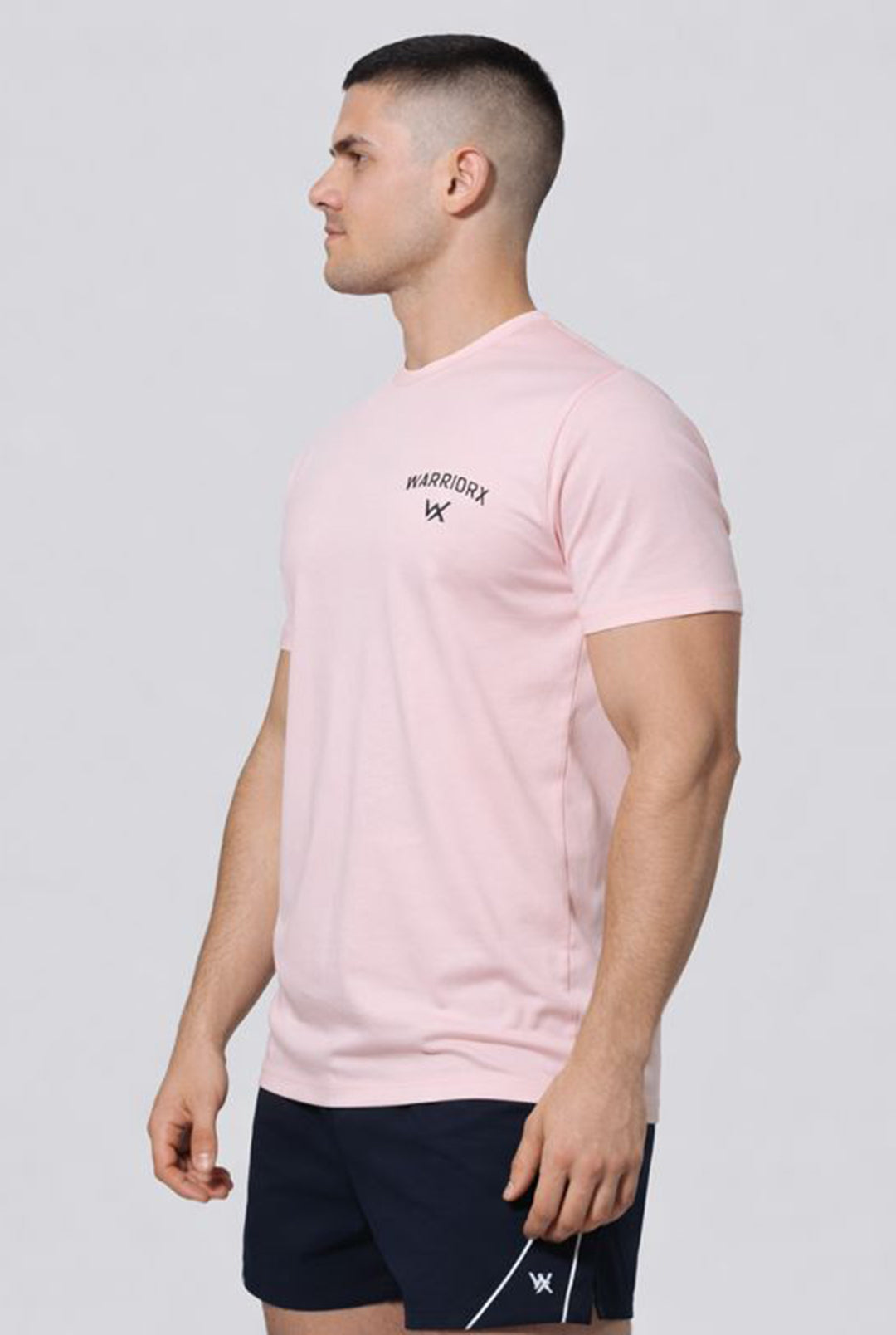 WarriorX Men’s Workout T-Shirt in  Cotton Poly Spandex Blend