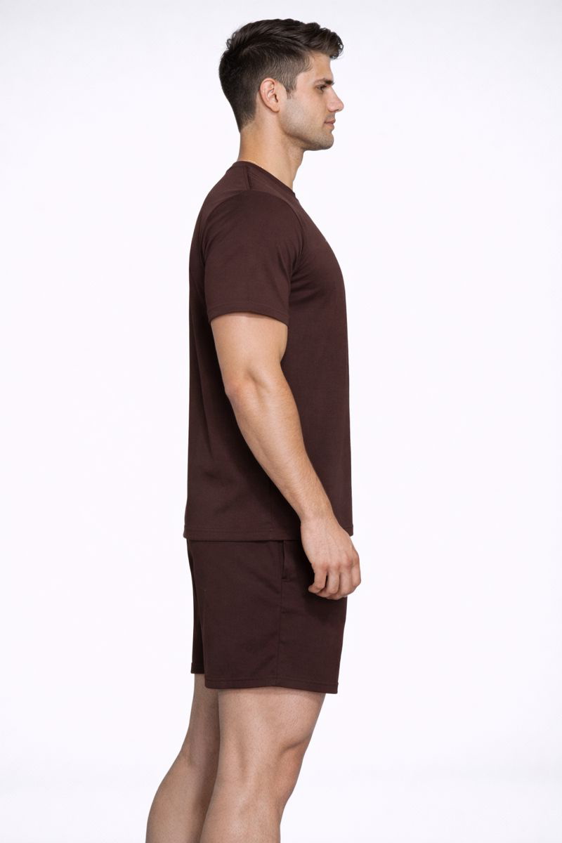 WarriorX Men’s Performance Fit Cotton Lycra Shorts & T-shirt Cordset