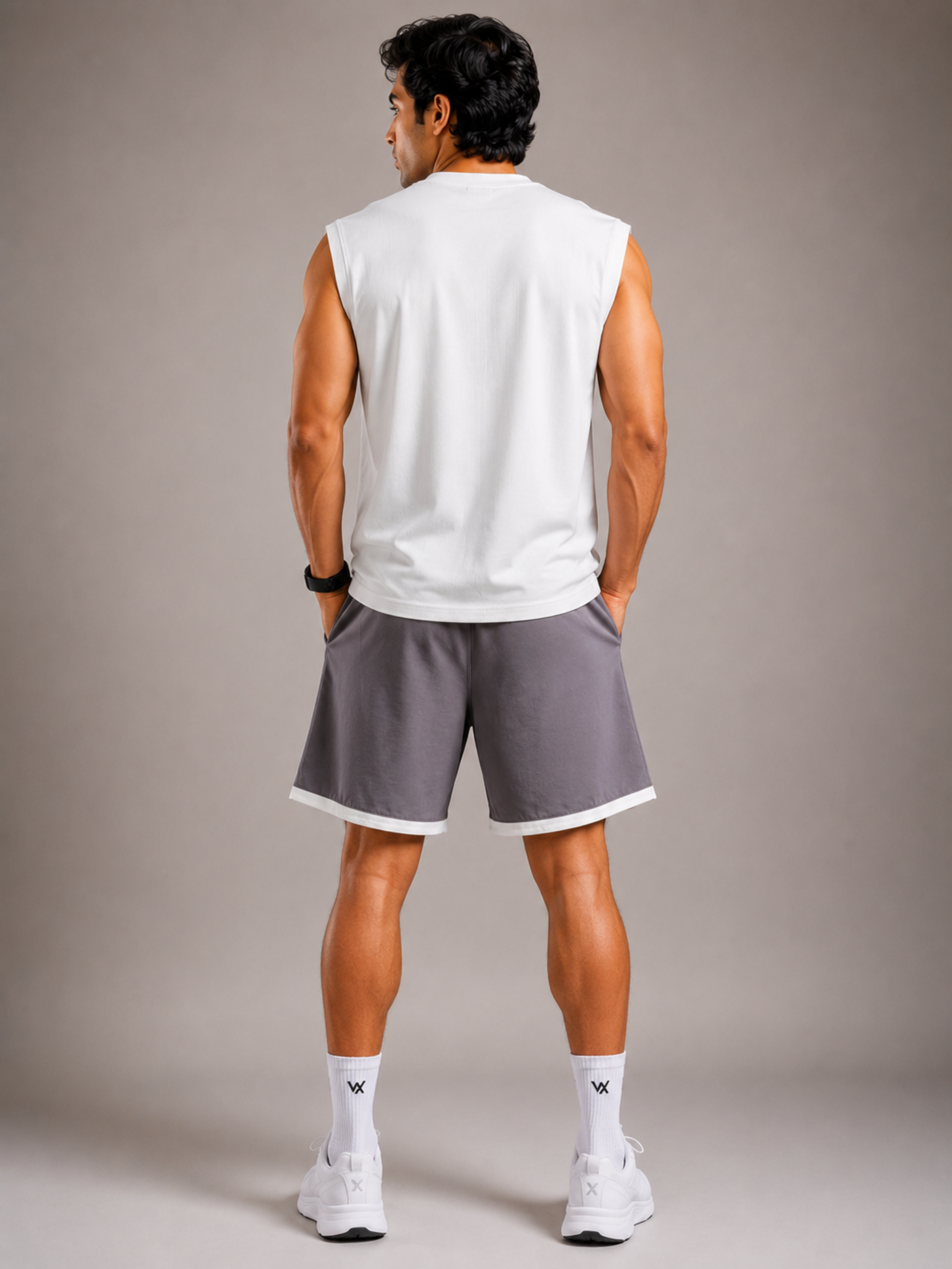 DAY-6 GYM OUTFIT FOR MENS WITH TSHIRT & VEST (SET OF 3)