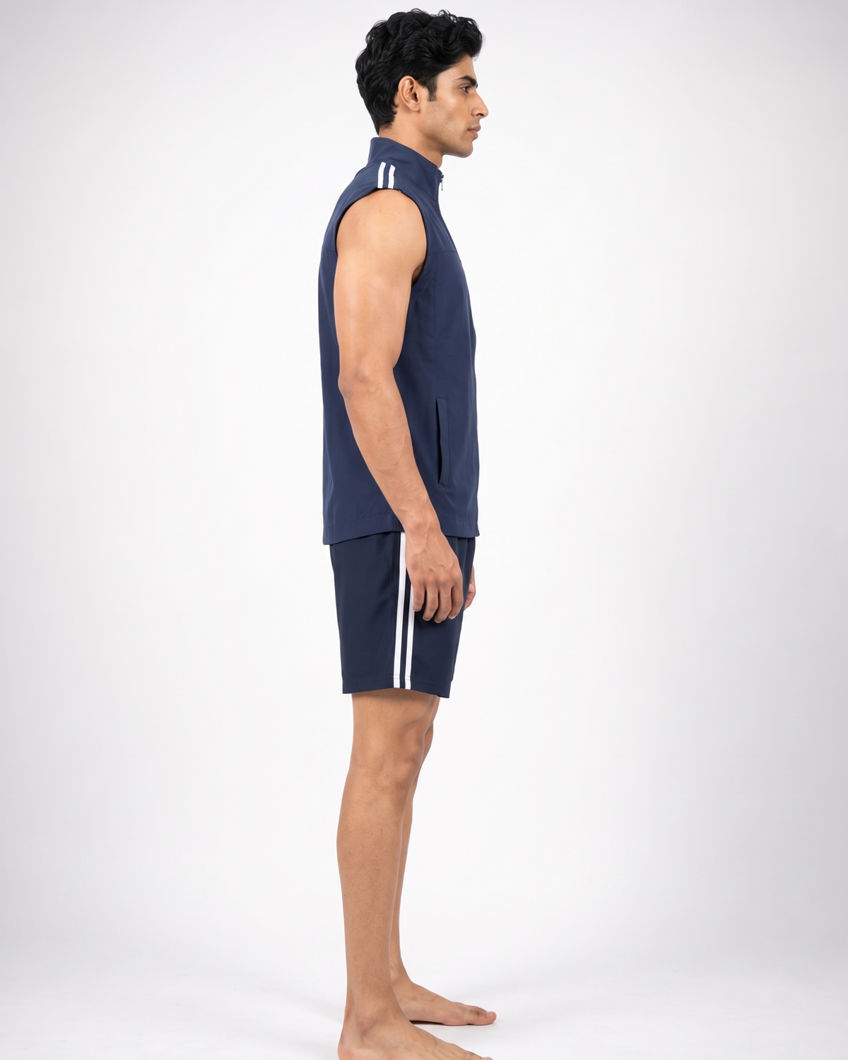 Warriorx Men's Sleeveless Gym Vest with Shorts