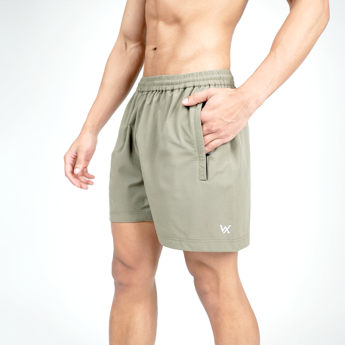 WarriorX Stealth Nylon Training Shorts with Zipper Pockets