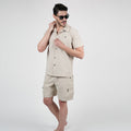WarriorX Premium Nylon  Beige Co-ord Set for Men 2