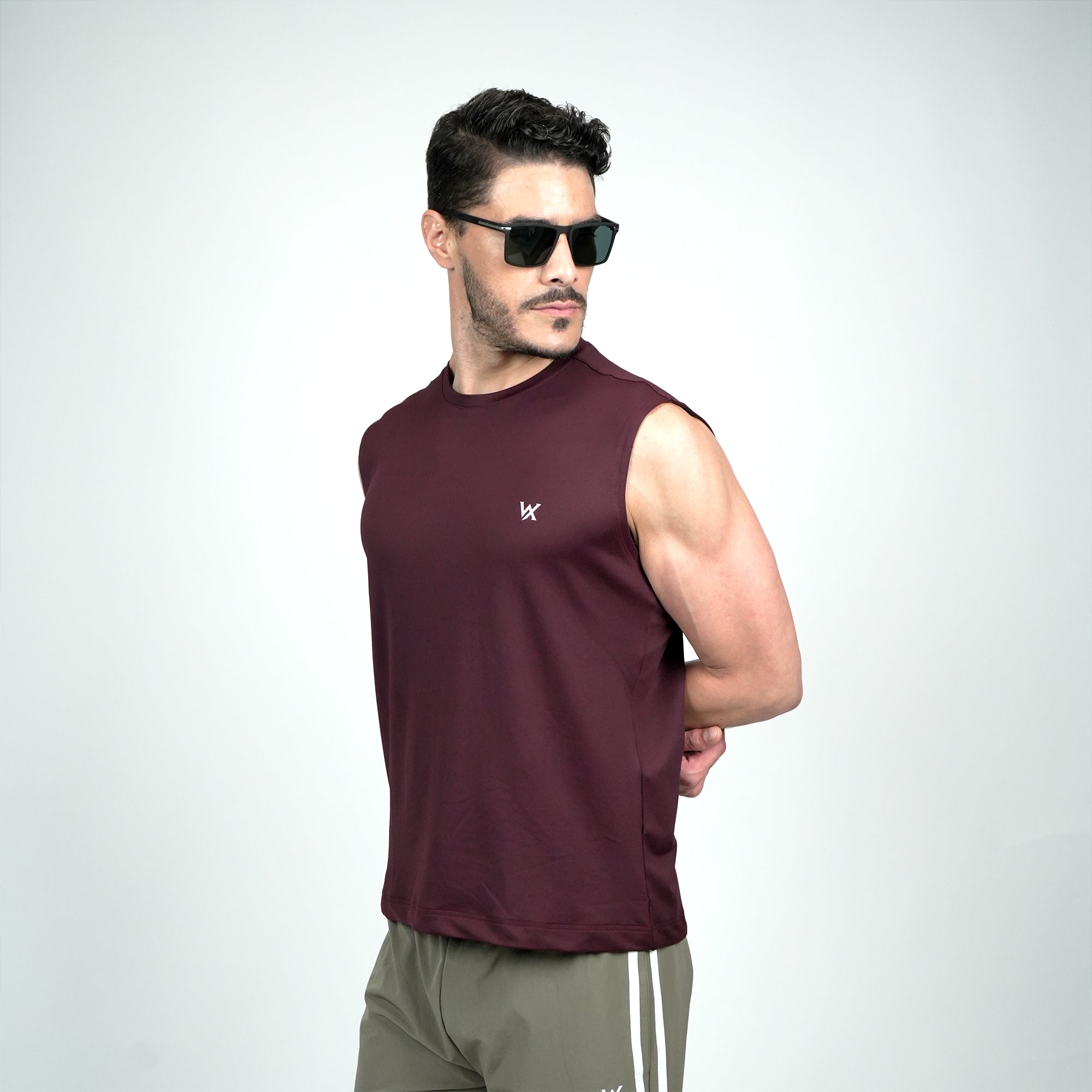 WarriorX Men’s Poly Terry Spandex Tank T-Shirt