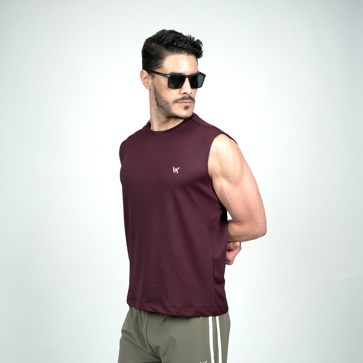 WarriorX Men’s Poly Terry Spandex Tank T-Shirt