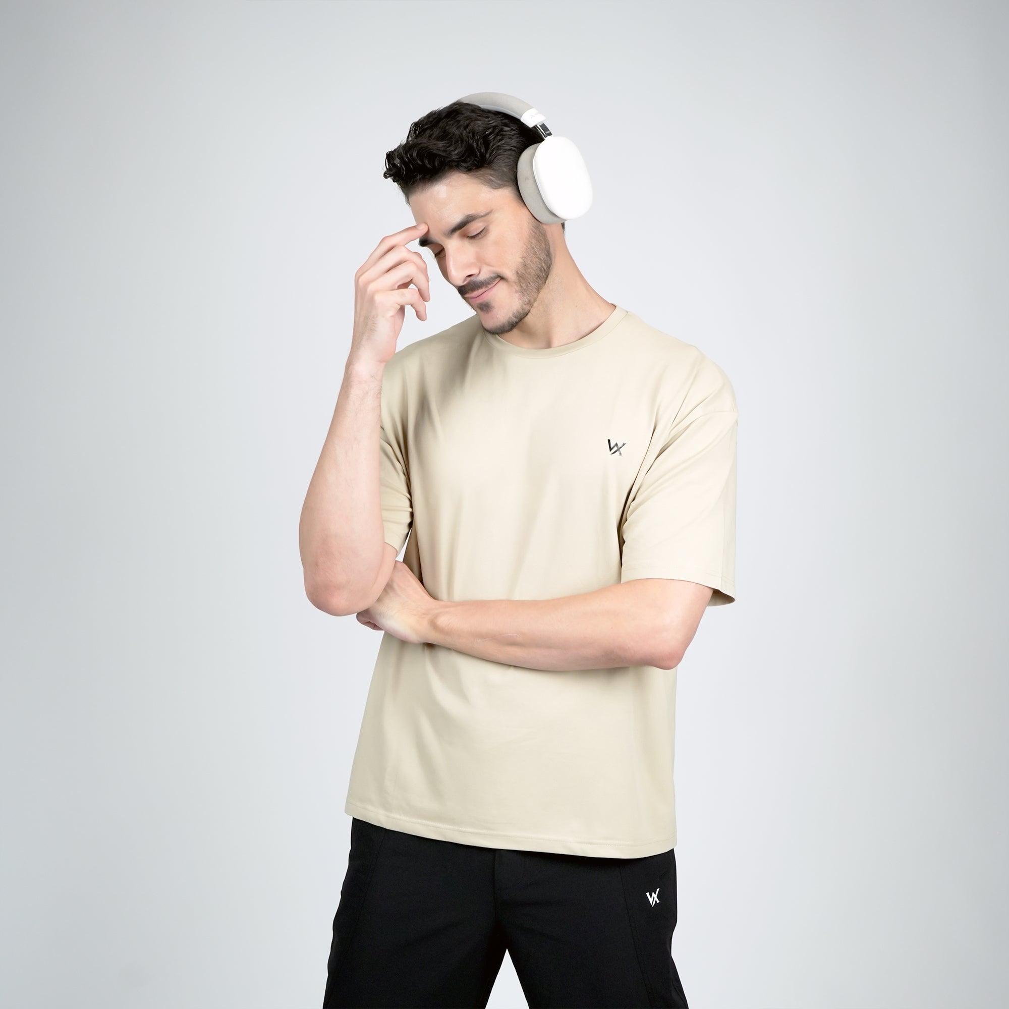 WarriorX Solid Oversized T-Shirt for Men