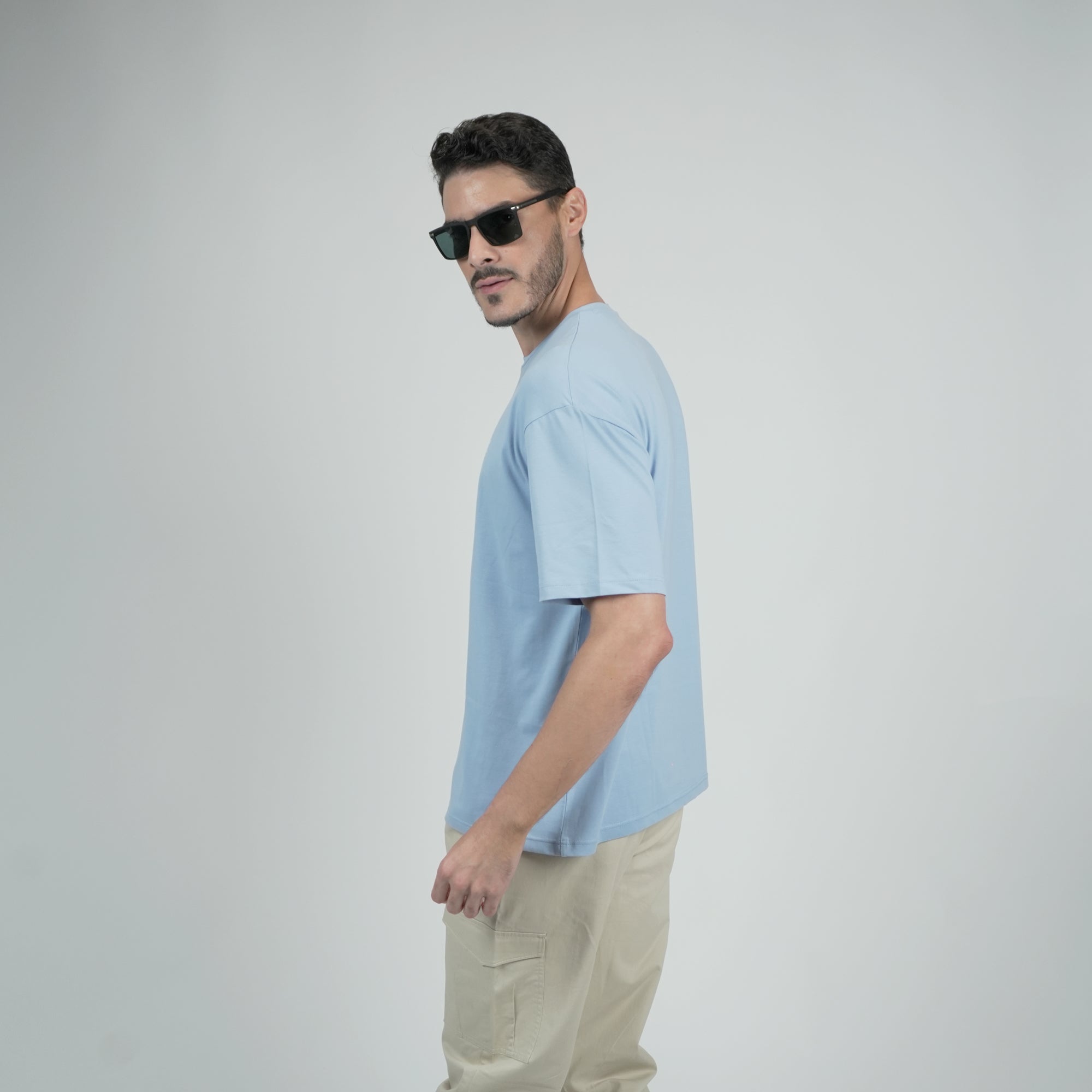 WarriorX Solid Oversized T-Shirt for Men