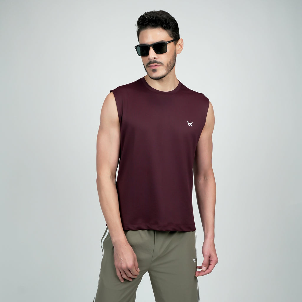 WarriorX Men’s Poly Terry Spandex Tank T-Shirt