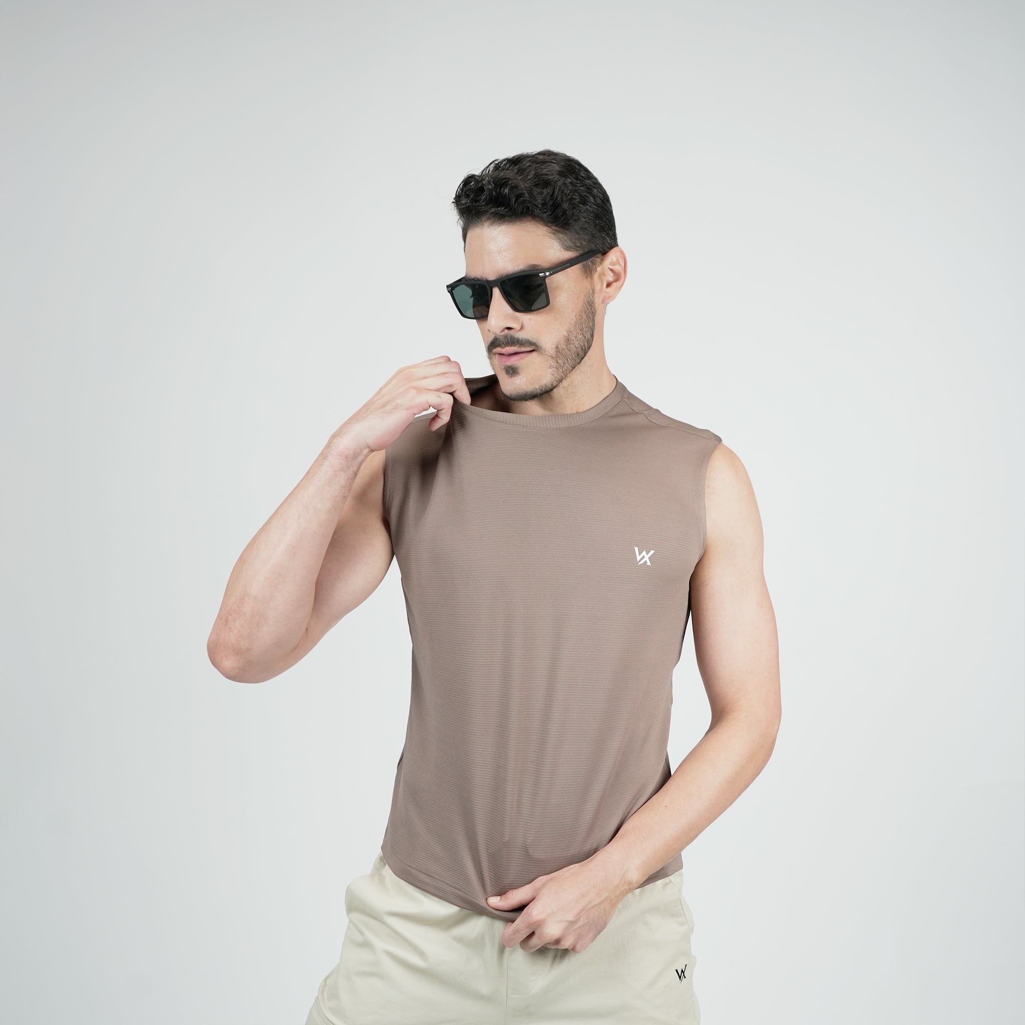 WarriorX Men’s Poly Spandex Cord Tank T-Shirt