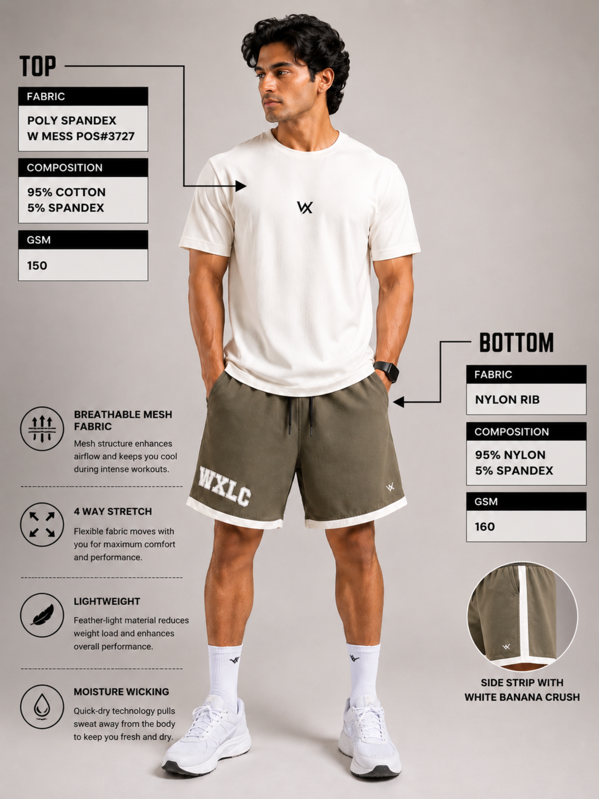 DAY-3 GYM OUTFIT FOR MENS WITH TSHIRT & VEST(SET OF 3)