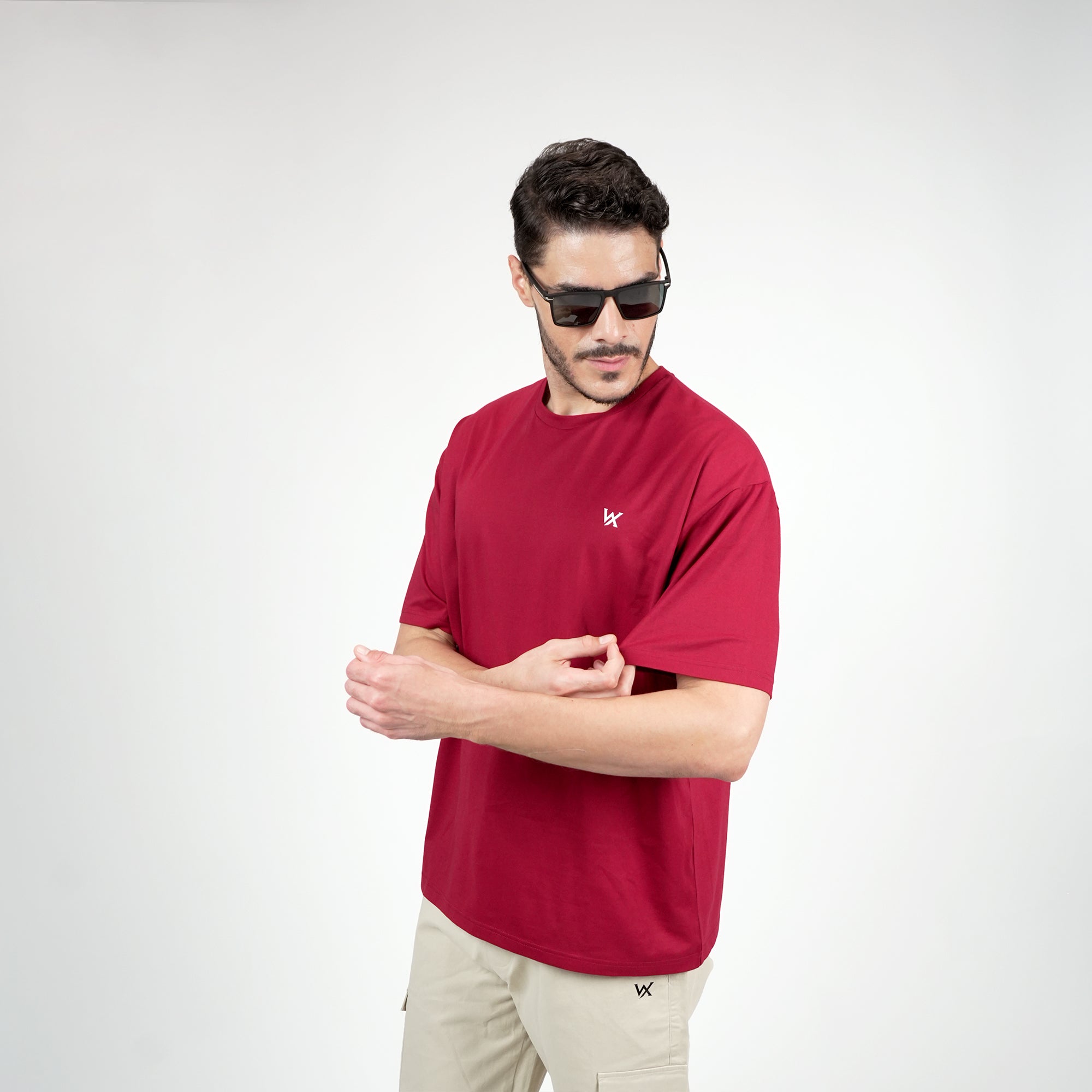 WarriorX Solid Oversized T-Shirt for Men