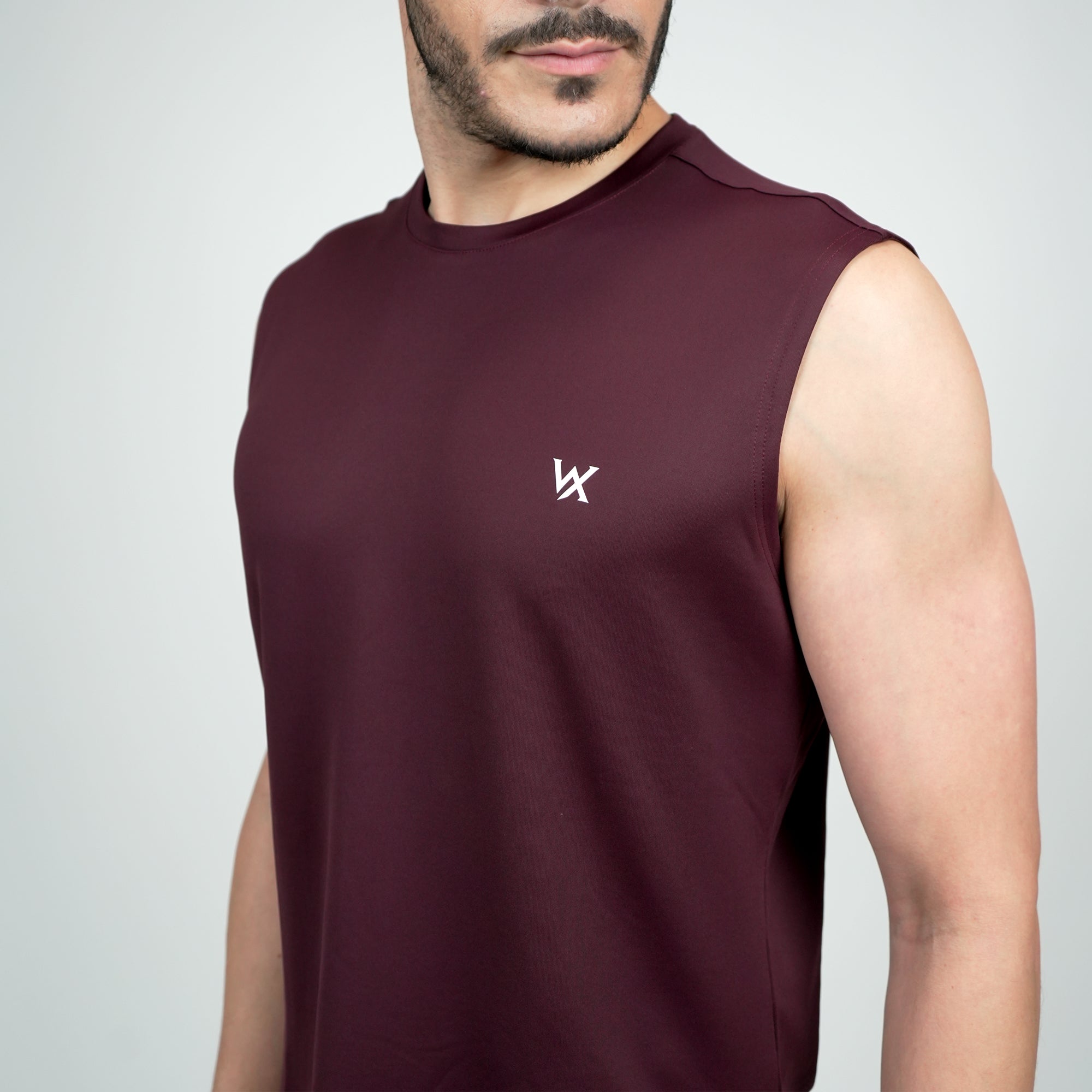 WarriorX Men’s Poly Terry Spandex Tank T-Shirt