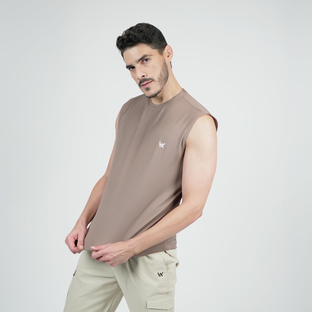 WarriorX Men’s Poly Spandex Cord Tank T-Shirt