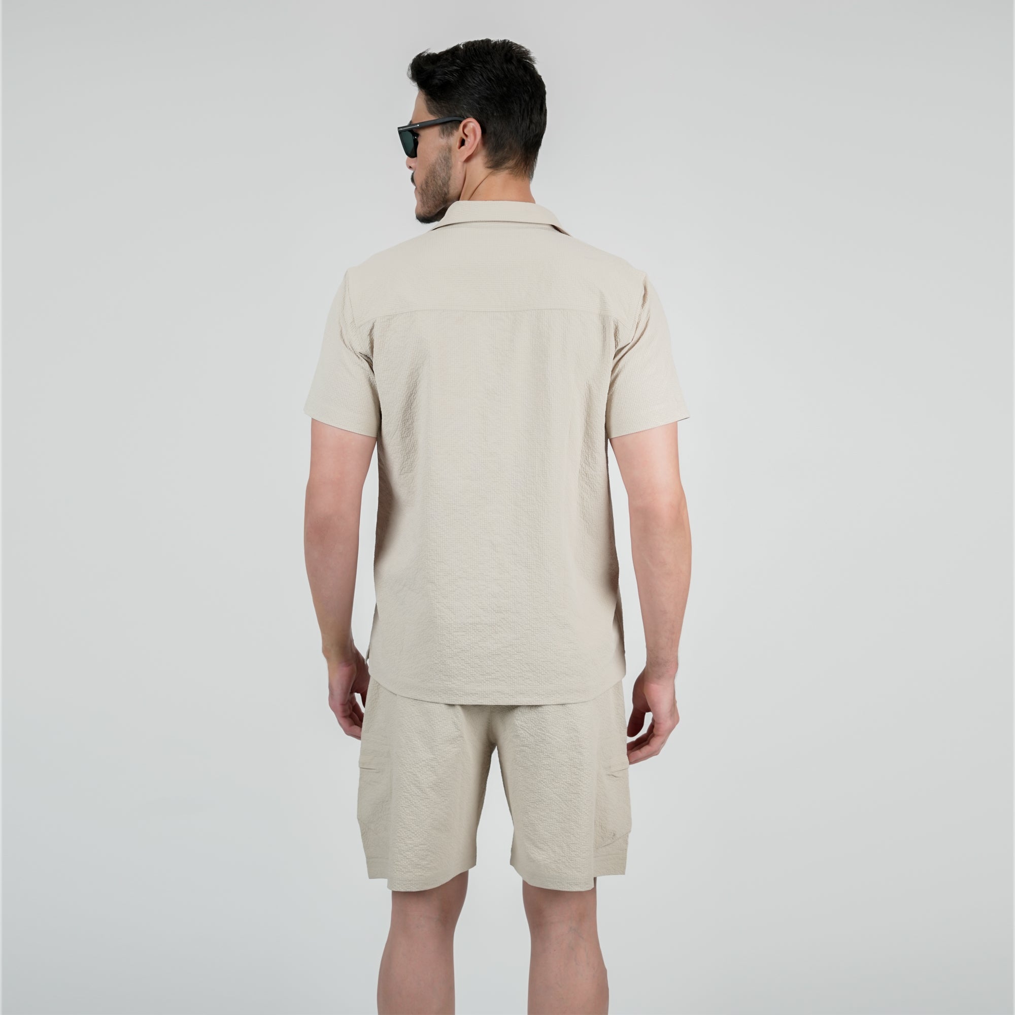 WarriorX Premium Nylon  Beige Co-ord Set for Men 