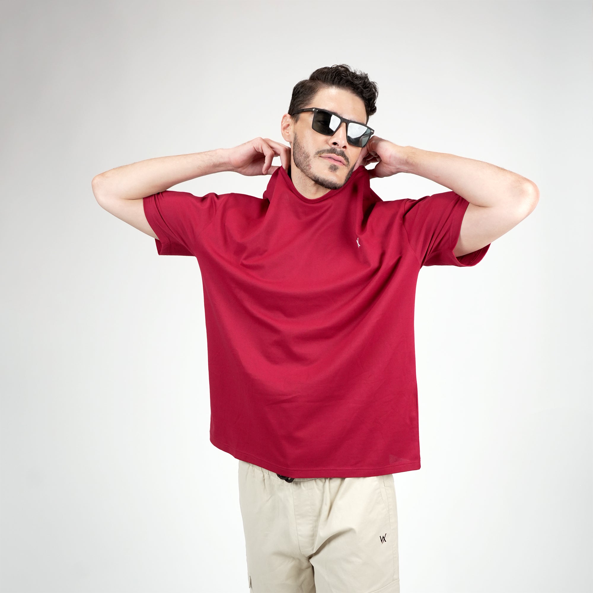 WarriorX Solid Oversized T-Shirt for Men