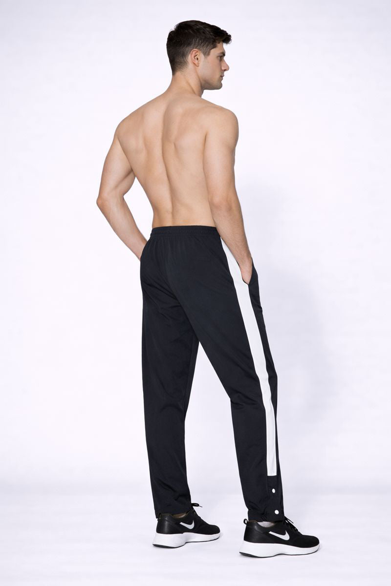 WarriorX Men’s Nylon Rib Relax Fit Lower with Snap Button