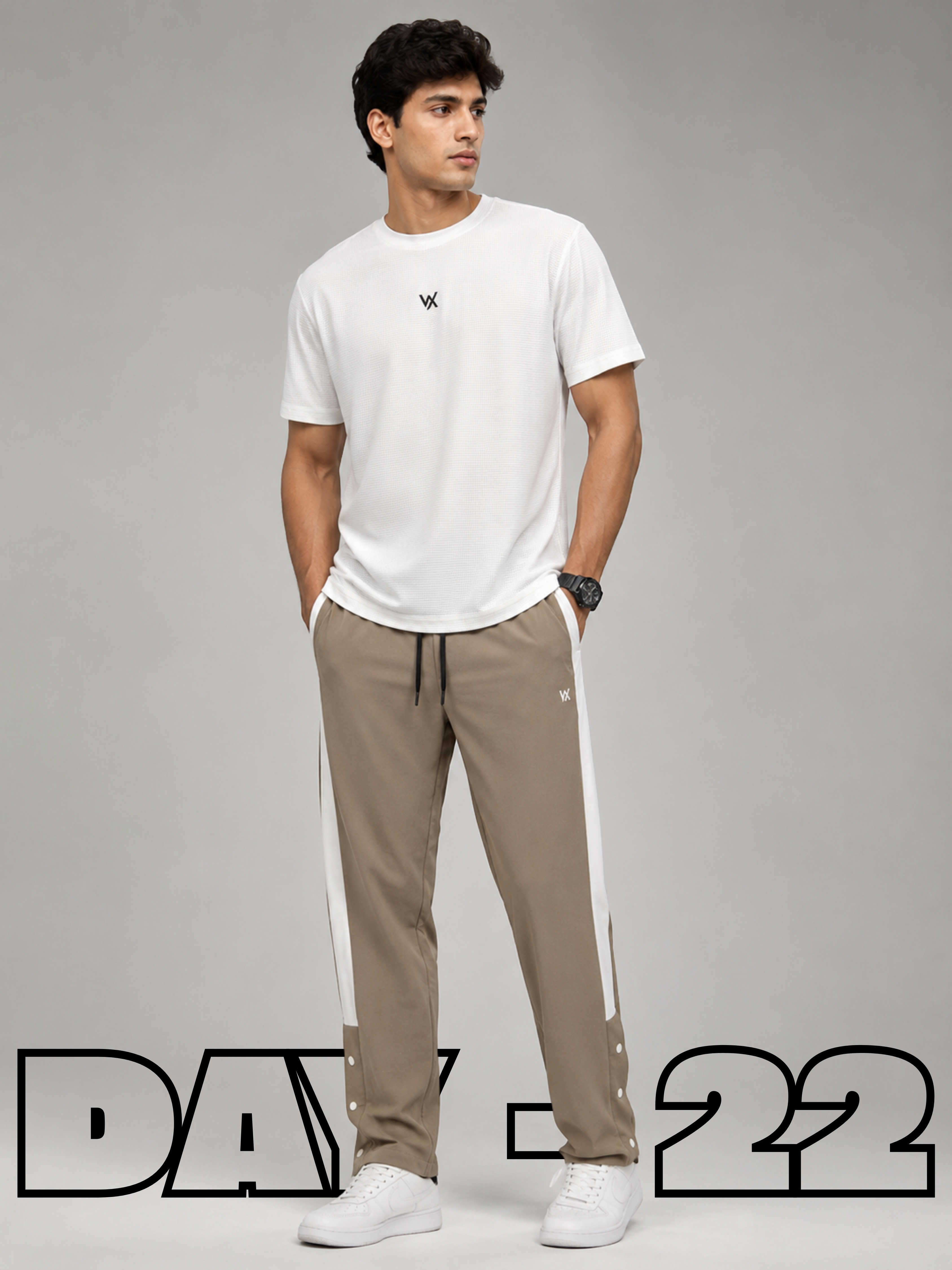 DAY-22 GYM OUTFIT FOR MENS WITH TSHIRT & VEST (SET OF 3)