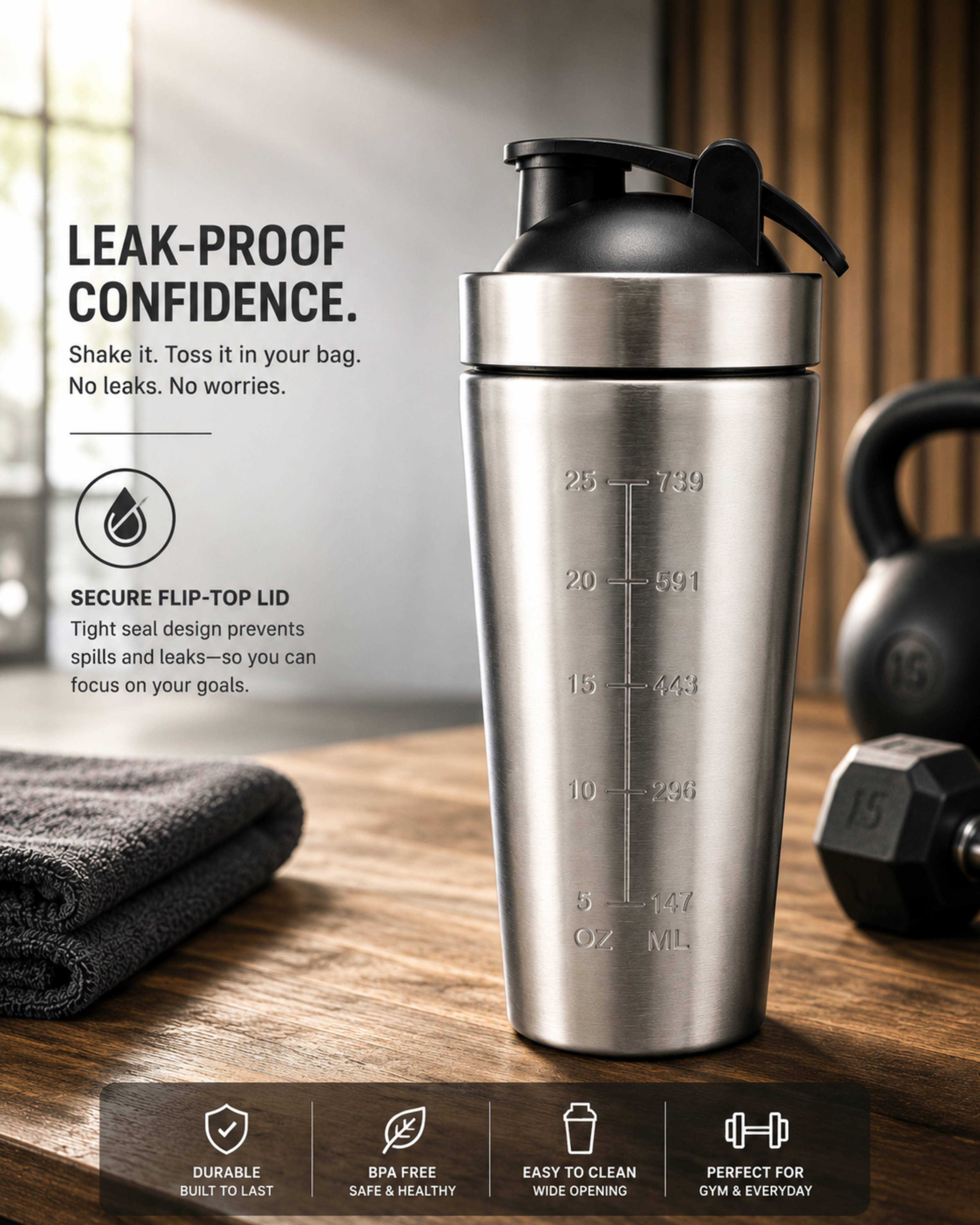 Warriorx Steel Shaker