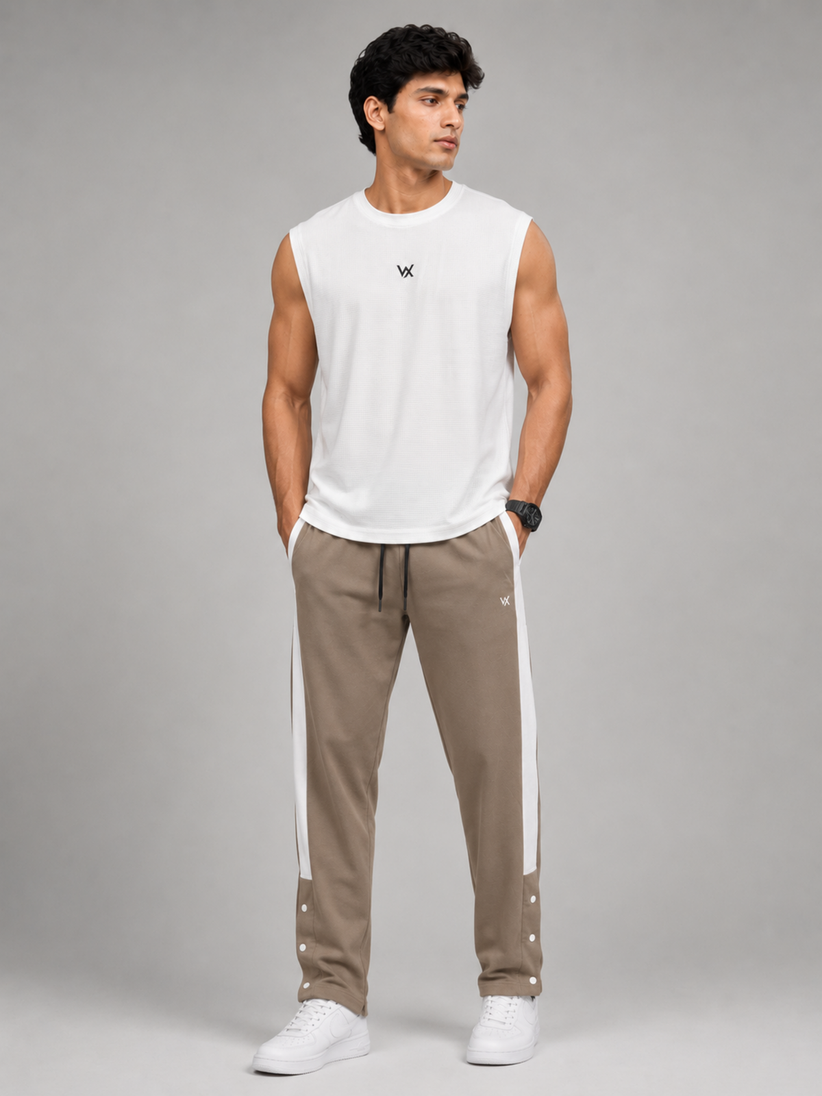 DAY-22 GYM OUTFIT FOR MENS WITH TSHIRT & VEST (SET OF 3)