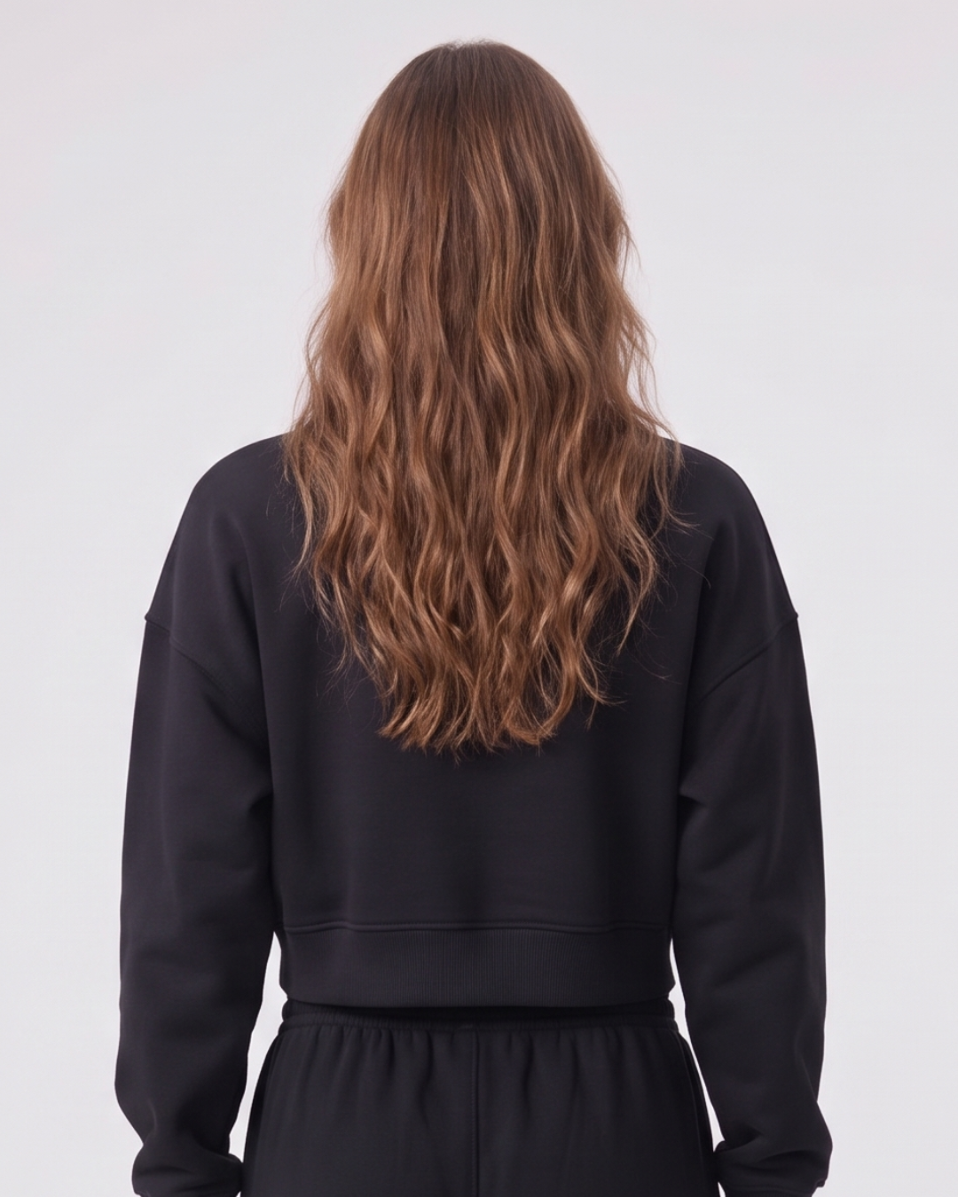 WarriorX Crystal Script Crop Sweatshirt
