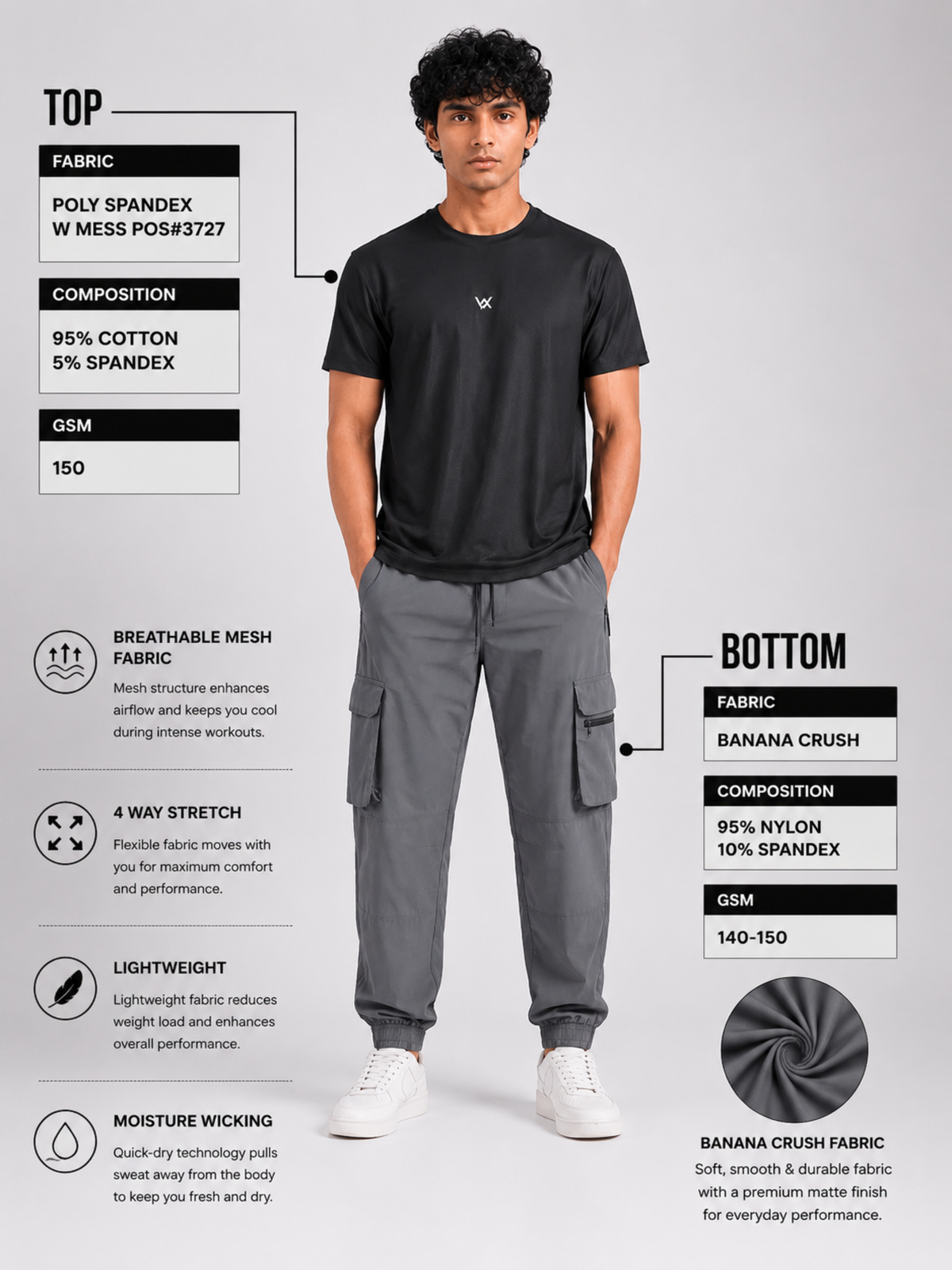 DAY-8 GYM OUTFIT FOR MENS
