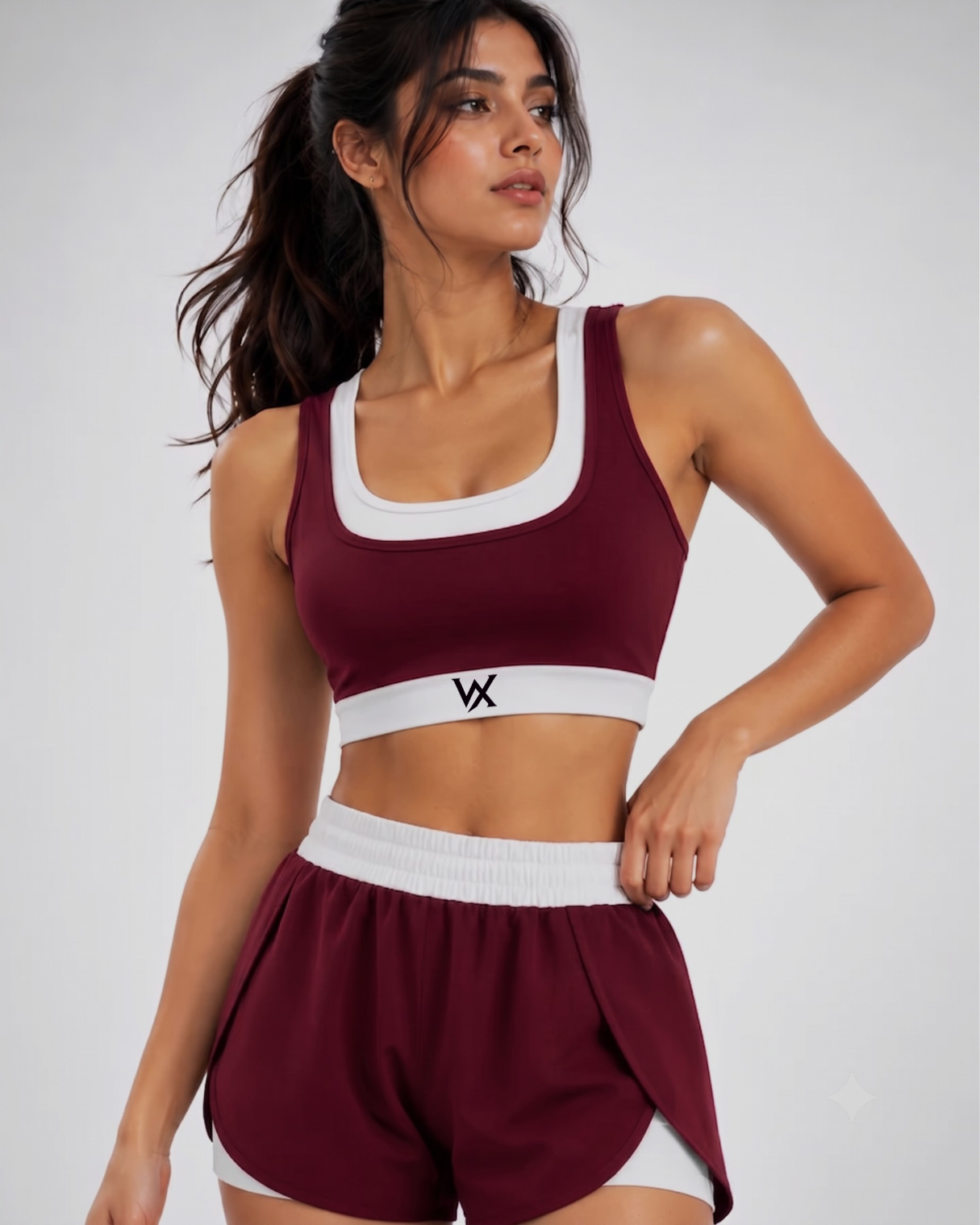 WarriorX Women's Performance Sports Bra & Training Shorts Co-Ord Set