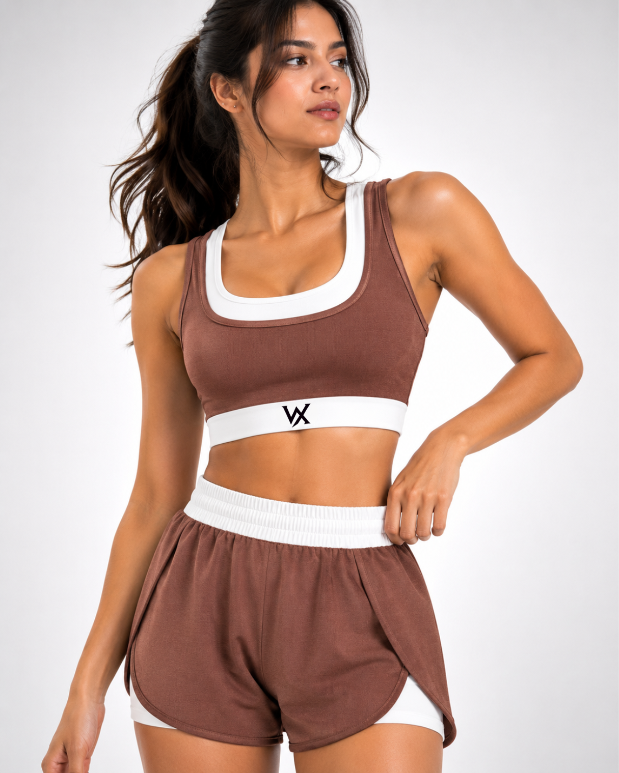 WarriorX Women's Performance Sports Bra & Training Shorts Co-Ord Set