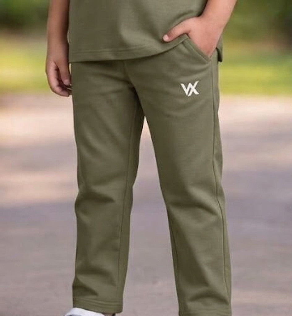 warrior x kids regular fit cotton terry trouser
