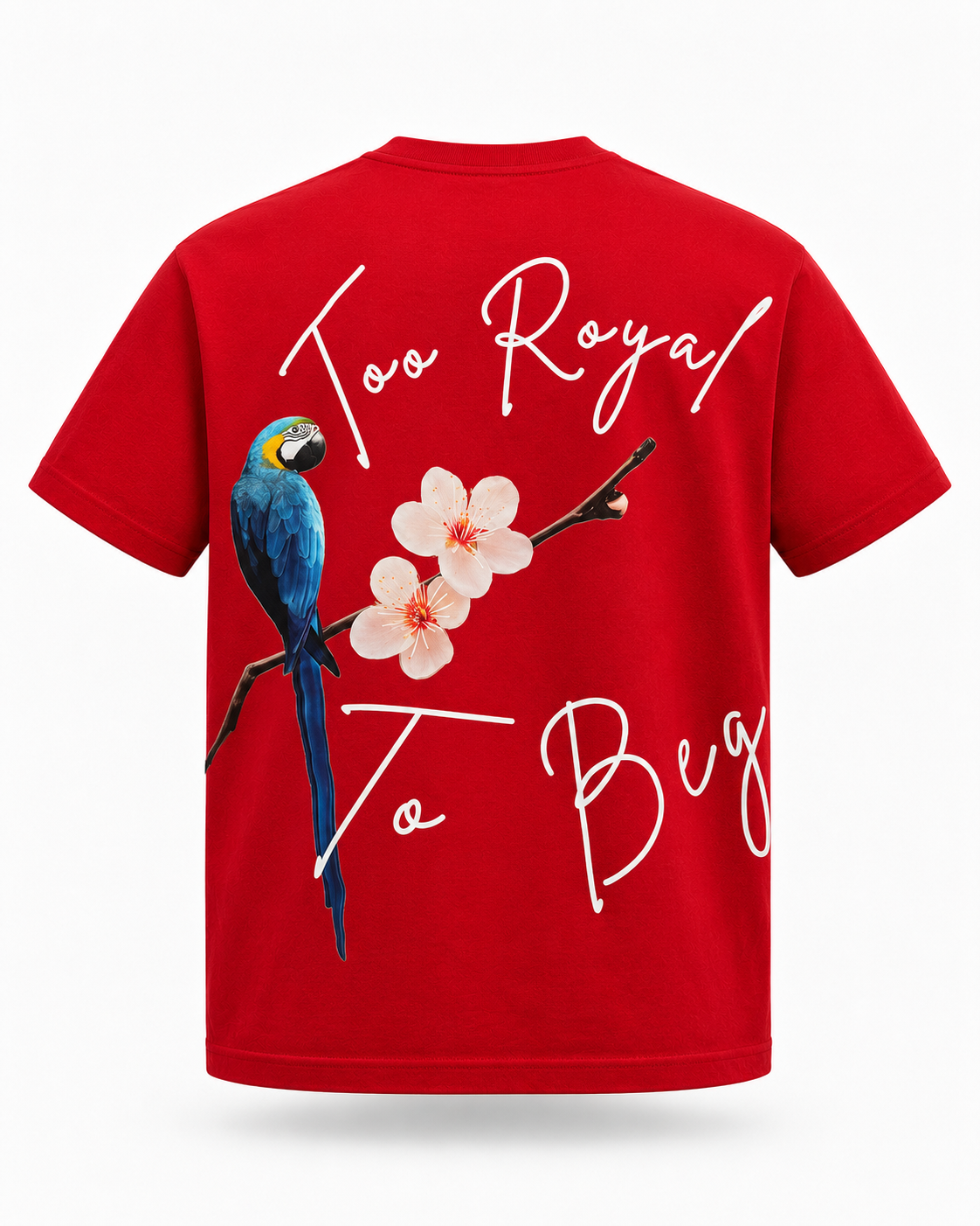 WARRIORX Parrot Graphic Oversized T-Shirt