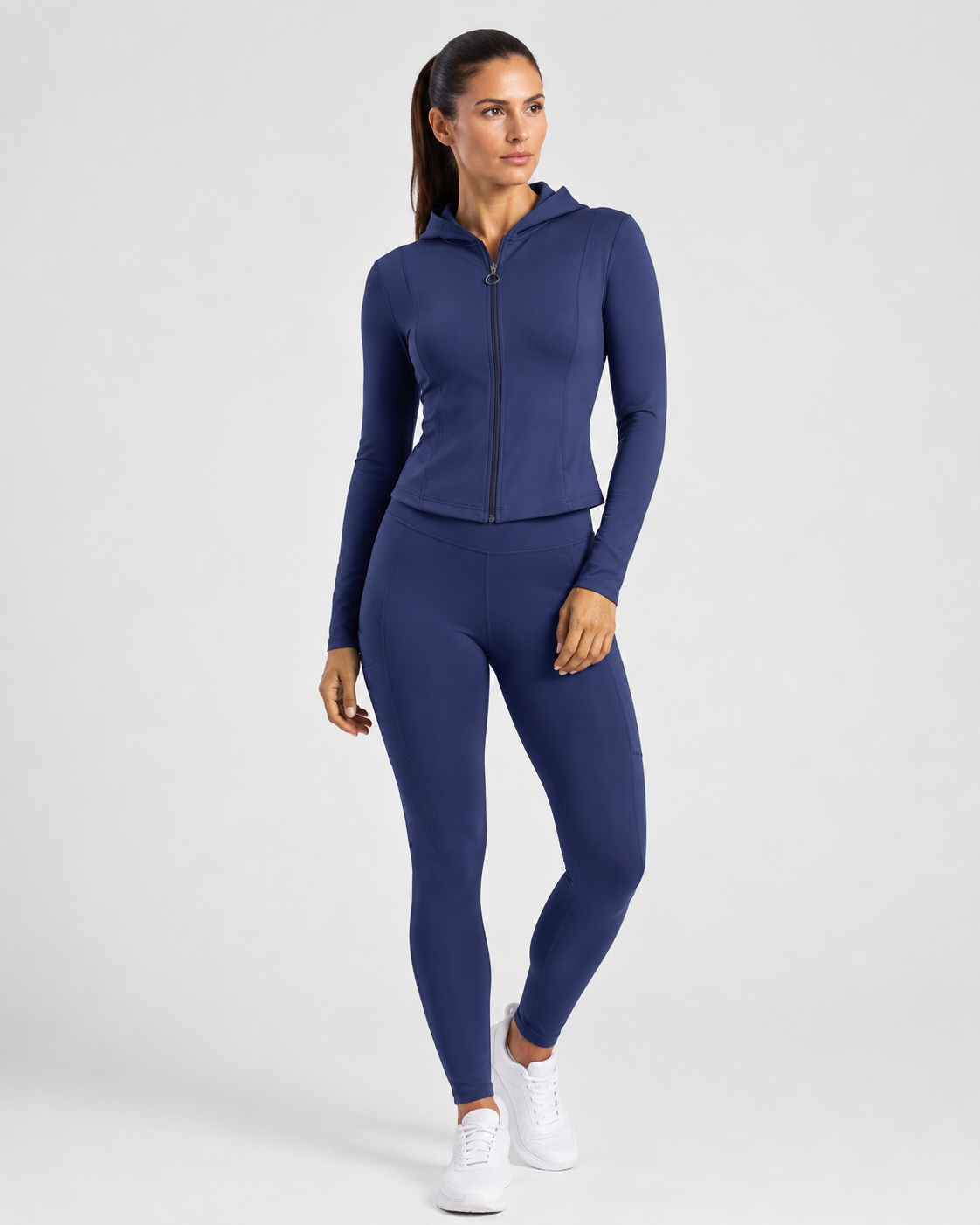 Women’s SculptFit Zip-Up Jacket & High-Waist Pocket Leggings Co-Ord Set