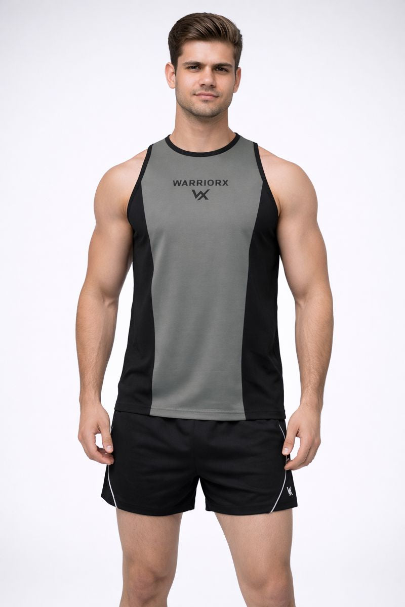 WarriorX Men’s Activewear Cotton Terry Spandex Sando