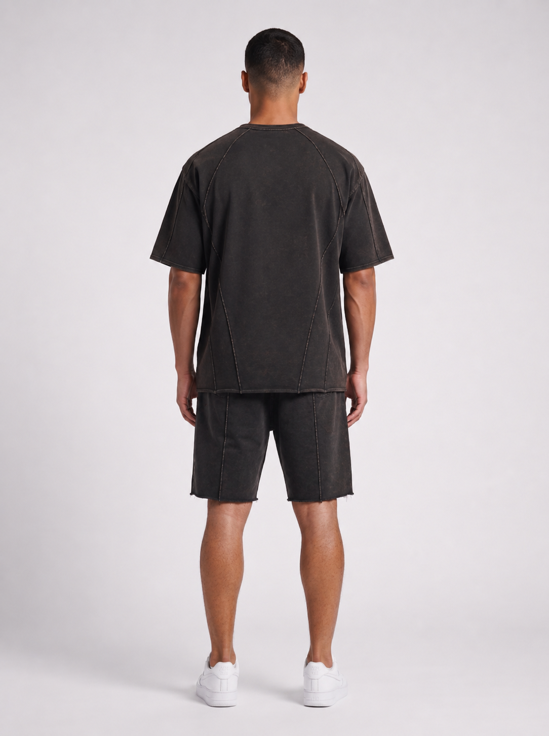 WARRIORX MENS VINTAGE WASH CORDSET WITH SHORTS