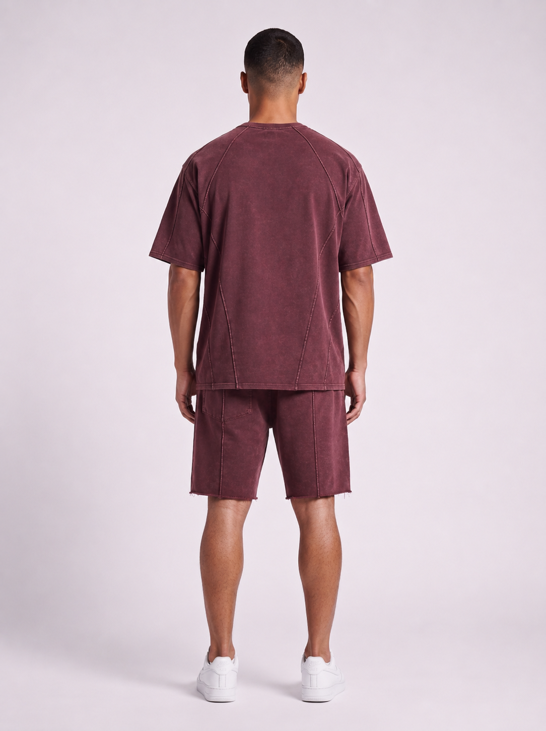 WARRIORX MENS VINTAGE WASH CORDSET WITH SHORTS