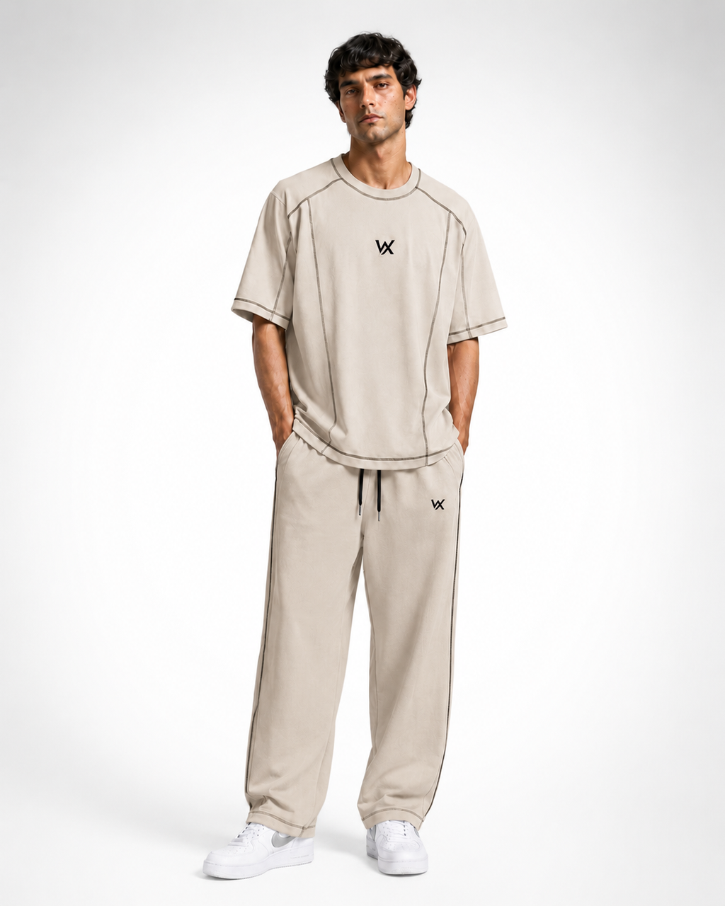 Warriorx Men's Cotton lycra Baggy fit Cordset