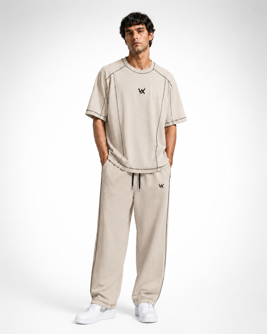 Warriorx Men's Cotton lycra Baggy fit Cordset