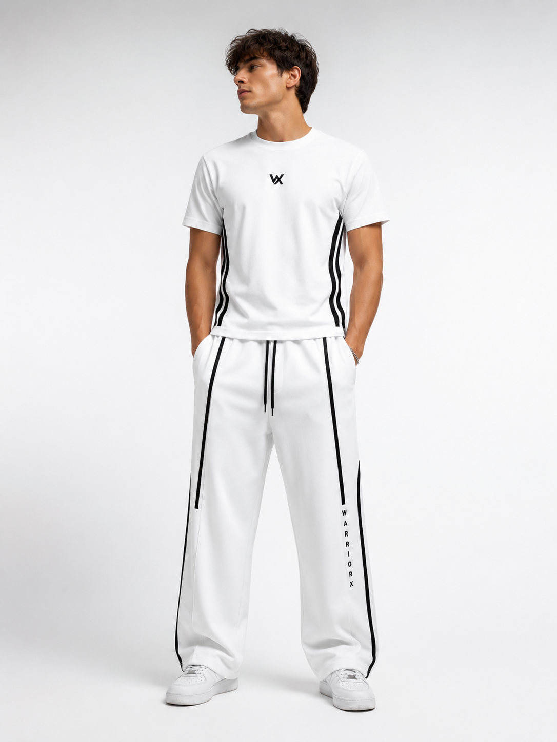 mens Linear Monochrome Cordset