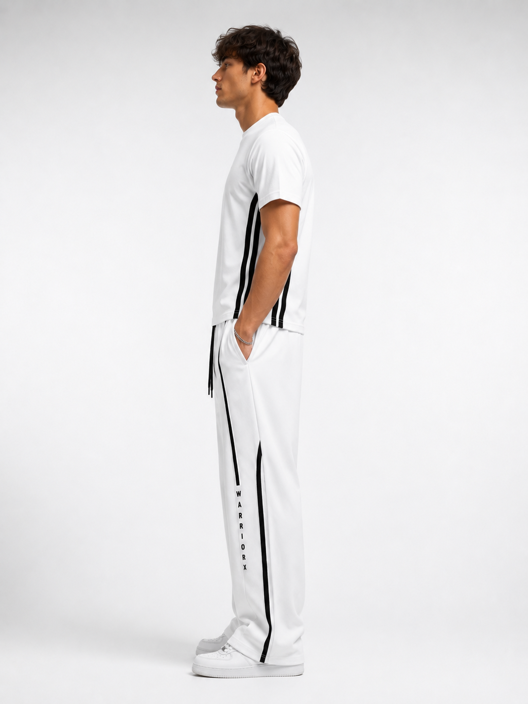 mens Linear Monochrome Cordset