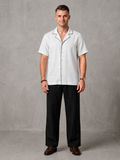 WarriorX Men's Premium Contrast Stitch Linen Cordset