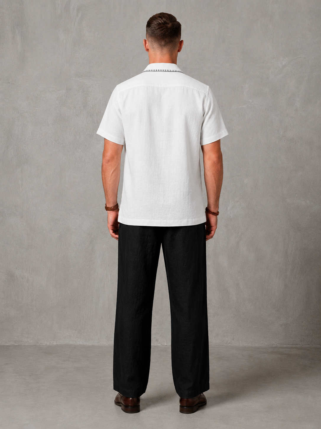 WarriorX Men's Premium Contrast Stitch Linen Cordset